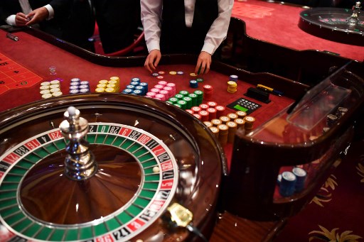 Roulette table in Casino