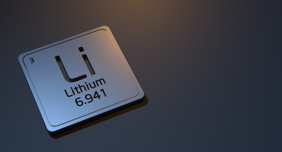 picture of lithium , as an element on the periodic table