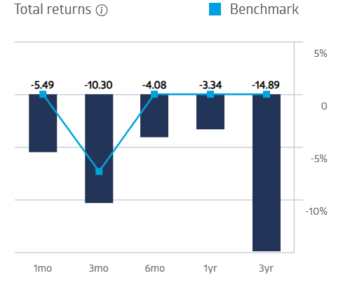izz total returns performance chart