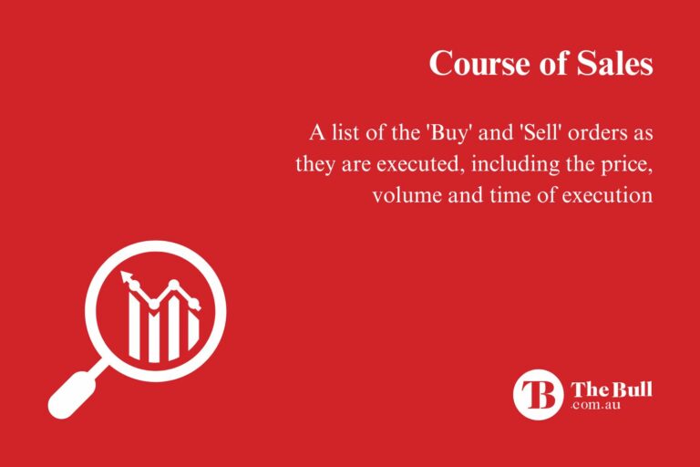 course of sales
