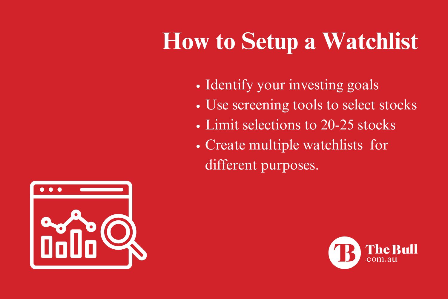 How to setup a watchlist